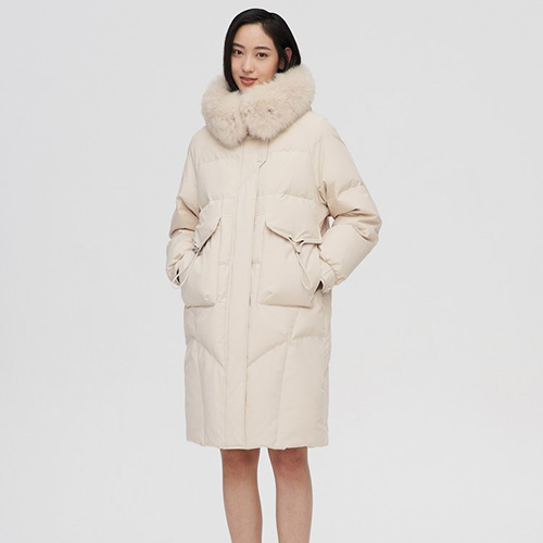 High-gloss fabric high-grade down jacket
